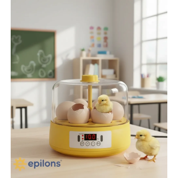 Mini Otomatik Ev Tipi Kuluçka: Elektrikli Tavuk ve Kuş Kuluçka Makinesi 6 Yumurtalı MX-6 ( Lisinya )