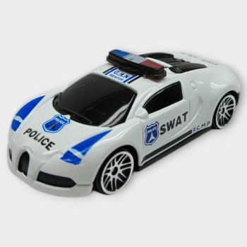 Metal Mini Polis Arabası  8 cm - Polis - 2 (Lisinya)