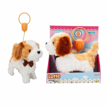 Peluş Yürüyen Sesli Köpek Latte - FT-B023 (Lisinya)