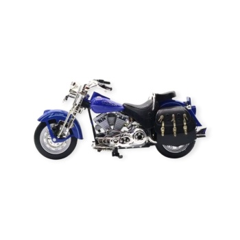 1:12 Ölçekli Model Motosiklet - Classic - HX796 - Mavi (Lisinya)