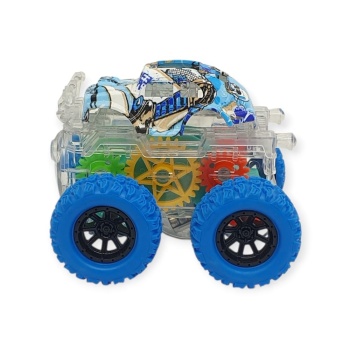 Sürtmeli Işıklı Off-Road Aracı  - 7310 - Mavi (Lisinya)