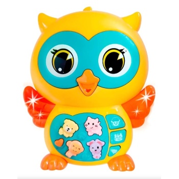 Baykuş Eğitici Bebek Piyanosu - Sarı (Lisinya)