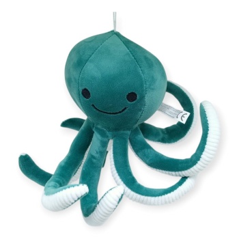 Peluş Sevimli Ahtapot 30 cm - Yeşil (Lisinya)