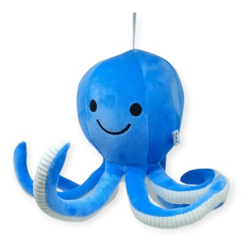 Peluş Sevimli Ahtapot 30 cm - Mavi (Lisinya)