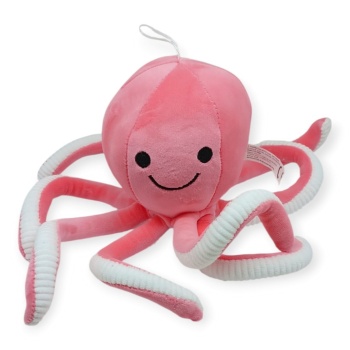Peluş Sevimli Ahtapot 30 cm - Pembe (Lisinya)
