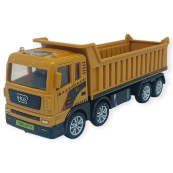 İş Makinaları Serisi - Sürtmeli Kamyon 18 cm  - Kamyon (Lisinya)