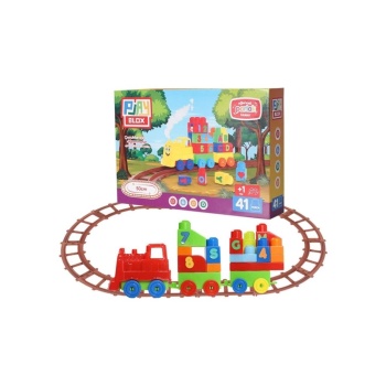 2403 - PLAYBOX 41 PARÇA LEGO TREN SETİ (Lisinya)