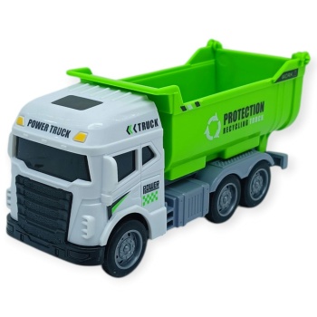 Temizlik Araçları Serisi - Sürtmeli Kamyon 12 cm  - 3626 (Lisinya)