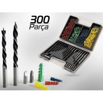 300 Parça Dübel ve Matkap Ucu Seti ( Lisinya )