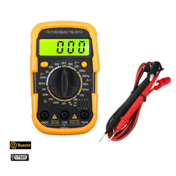 Avometre Buzzerli Dijital Elektrik Ölçüm Aleti Multimetre Cihazı ( Lisinya )