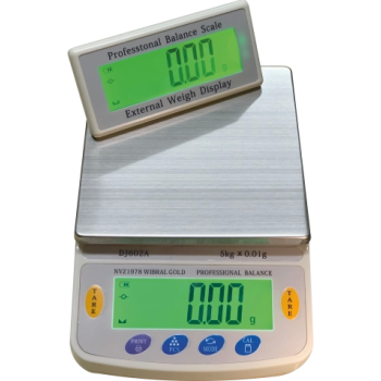 Diamond Dijital Göstergeli Çift Ekran Hassas Terazi Nvz-1978 (5 Kg-0.01) ( Lisinya )
