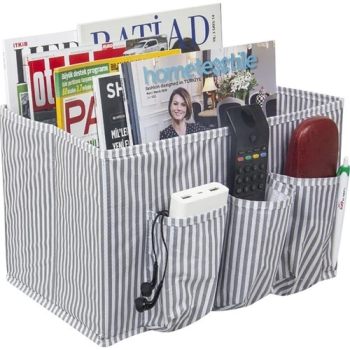 Kullanışlı Başucu Düzenleyici Çok Amaçlı Düzenleyici Organizer Hurç Kutu (2 Adet) ( Lisinya )