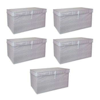 Çok Amaçlı Düzenleyici Kutu Organizer Cırt Cırtlı Hurç Mega Plus Boy 40cm X 30cm X 70cm (5 Adet) ( Lisinya )