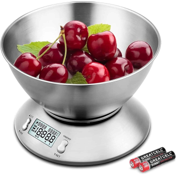 Lcd Ekran Elektronik Dijital Mutfak Terazisi İnox Hassas Mutfak Tartısı ( Lisinya )