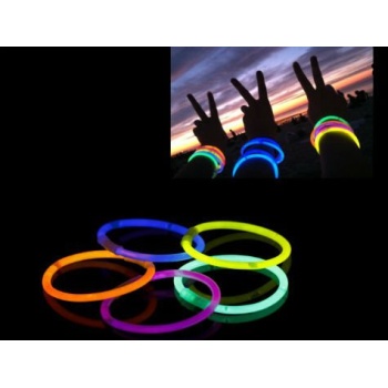10 Adet Glow Stick Bracelet Fosforlu Kırılan Çubuk Bileklik - Lisinya