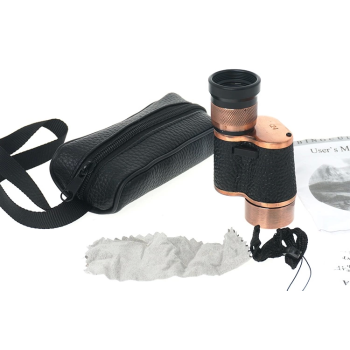6x24  Baıgısh, Askeri Tarzi Pirinç Ve Deri Kaplamalı, Deri çantalı Monocular Dürbün Princ ( Lisinya )