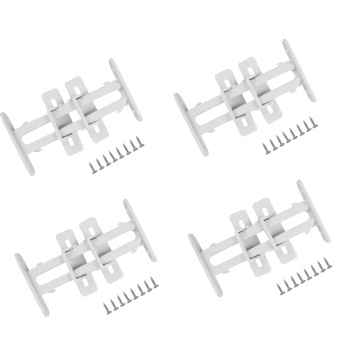 4 Adet Bebek Çocuk Koruma Kilidi - Dolap Çekmece Kilidi Sürgülü Kilit - Lisinya