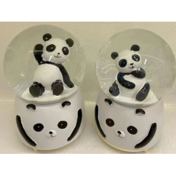 Siyah-beyaz Panda Kar Küresi Orta Boy - Lisinya