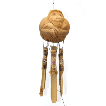 Maymunlu Bambu Rüzgar Çanı - Lisinya