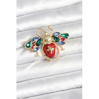 Süslü Arı Model Broş - Lisinya