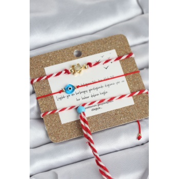 Marteniçka Bileklik 3lü Caretta Caretta ve Nazarlı Model - Lisinya