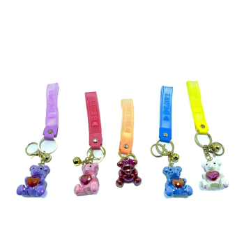 Kalpli Ayıcık Silikon Anahtarlık Alk1700 - Lisinya