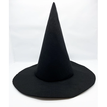 Siyah Renk Keçe Cadı Şapkası 35x38 Cm - Lisinya