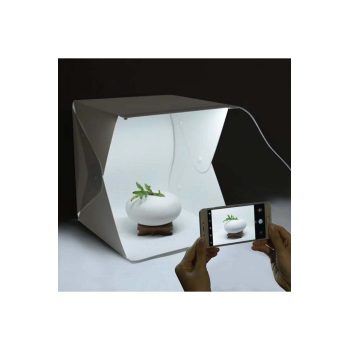 20 X 20 Cm Profesyonel Stüdyo Led Işıklı Çift Sıra Ürün Fotoğraf Çekim Çadırı - Lisinya