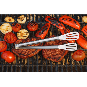 Maşa Paslanmaz Barbekü Maşası - 25 Cm Mutfak Ekmek Maşası - Lisinya