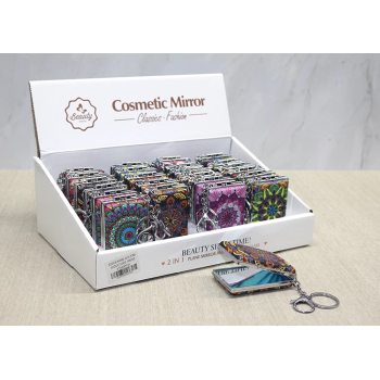 Taşlı El Aynası Anahtarlık Alk3768 - Lisinya