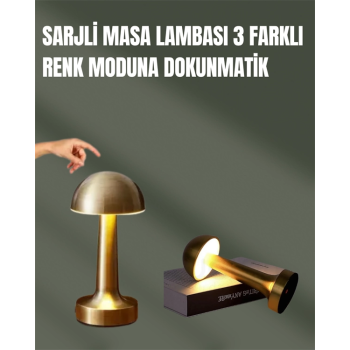 %100 Kademeli Ayarlanabilir Işık – USB Şarjlı Masa Lambası ( Lisinya )