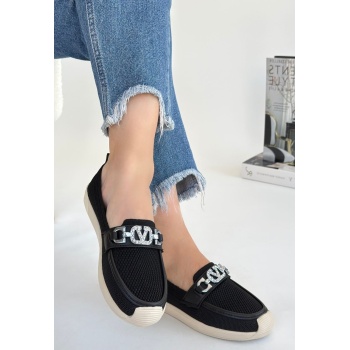 Wata Siyah Triko Babet Ayakkabı - Lisinya