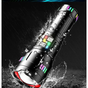 Pro F-3002 Alüminyum TG LED Gece Şeritli Type-C Şarjlı El Feneri ( Lisinya )