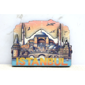 Ahşap İstanbul Temalı Magnet Alk4364 - Lisinya