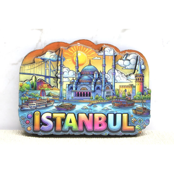 Ahşap İstanbul Temalı Magnet Alk4366 - Lisinya