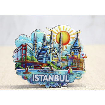 Ahşap İstanbul Temalı Magnet Alk4600 - Lisinya