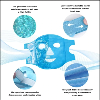 Buz Jel Toplar Termojel Yüz Maskesi, Soğuk Ve Sıcak Terapi Yüz Maskesi - Lisinya