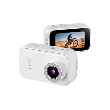 F2 2k 1080p Parmak Kamera 130° Geniş Açı Ips Ekranlı 25g Mini Taşınabilir Cep Kamerası Beyaz - Lisinya