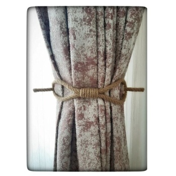 Perde Tokası Perde Mandalı Perde Askı Aparatı Jüt Halat Şıklığında Perde Aksesuar - Lisinya