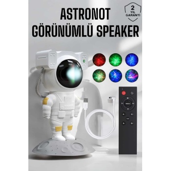 Astronot Görünümlü Projeksiyon Speaker Taşınabilir - Lisinya
