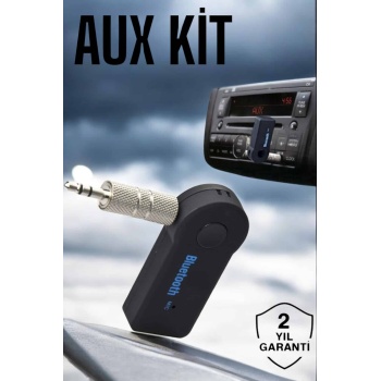 Tüm Araçlara Uyumlu Aux Car Bluetooth Kablosuz Araç Bağlantı Kiti - Lisinya
