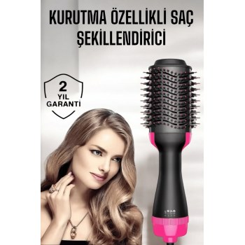 1200 Watt Gücünde, Negatif İyon Teknolojili, 3 Isı Kademeli Fön Tarağı - Lisinya