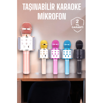 Taşınabilir Bluetooth Karaoke Mikrofon: Hafıza Kart Girişli, Etkileyici Performans - Lisinya