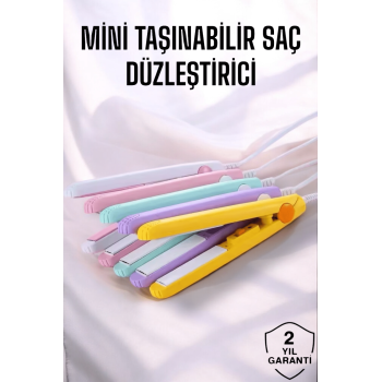 180°C Isı ve Uzun Süre Kalıcı Düzlük Sağlayan Mini Saç Düzleştirici - Lisinya