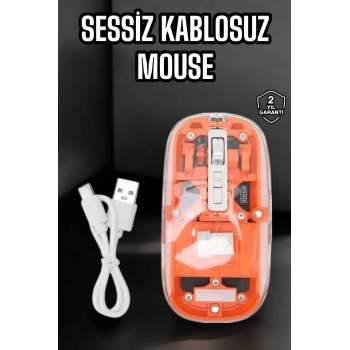 Kablosuz Mouse Fare 5.0 Bluetooth Bağlantılı USB Girişli - Lisinya
