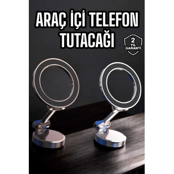 Telefon Tutucu Tüm Arabalara Uyumlu Araç İçi Katlanabilir Manyetik Tasarım - Lisinya