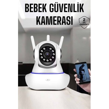Wifi Kamera Ev Kamerası Gece Görüşlü Kablosuz Bebek Izleme Kamerası - Lisinya