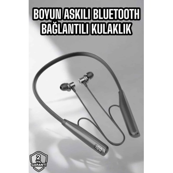 Boyun Bantlı Bluetooth Kulaklık Yüksek Ses Kaliteli 100 Saat Kulaklık - Lisinya