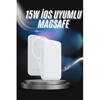 Kablosuz Magsafe Hızlı Şarj 5.000 mah Kablosuz Şarj Cihazı - Lisinya