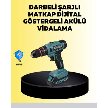 Dijital Ekranlı Matkap Seti Çift Akülü - Lisinya